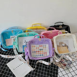 Clear Front Pocket Transparent Backpack Large Capacity