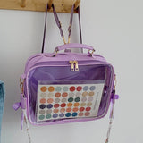 Clear Front Pocket Transparent Backpack Large Capacity