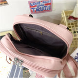 Transparent Bunny Girls Backpack Soft Girl Schoolbag