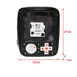 Transparent Bunny Girls Backpack Soft Girl Schoolbag