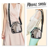 Clear Lunch Bag with Adjustable Strap - Transparent Bag for School or Travel