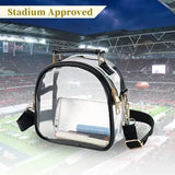 Clear Lunch Bag with Adjustable Strap - Transparent Bag for School or Travel