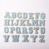 Clear Nylon Cosmetic Bag with Glitter Varsity Letter Patches