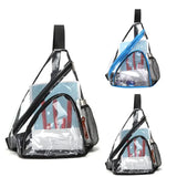 Clear PVC Unisex Chest Pack Single Shoulder Crossbody Bag