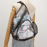 Clear PVC Unisex Chest Pack Single Shoulder Crossbody Bag