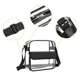 Clear Plastic Tote Bag Transparent PVC Waterproof Crossbody Handbag Shoulder Bag