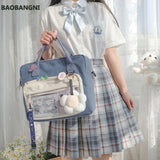 Canvas Mini Backpack for Teens Women, Daily Shopping Rucksack