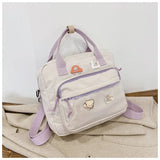 Canvas Mini Backpack for Teens Women, Daily Shopping Rucksack