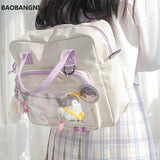 Canvas Mini Backpack for Teens Women, Daily Shopping Rucksack