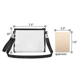 Clear Purse Stadium Approved Crossbody Bag for Concerts Beach Travel