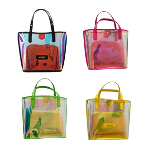 Clear Shoulder Bag Waterproof Tote Bag PVC Transparent Handbag Large Capacity