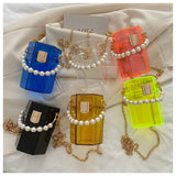 Small Acrylic Box Party Clutch Bag Women Purses Handbags