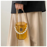 Small Acrylic Box Party Clutch Bag Women Purses Handbags