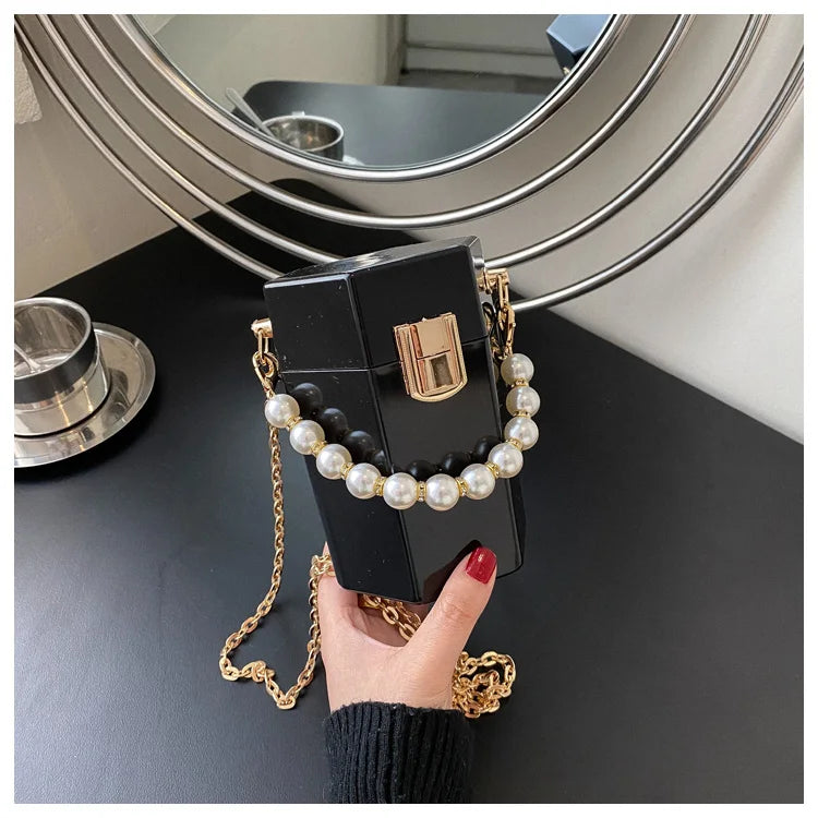 Small Acrylic Box Party Clutch Bag Women Purses Handbags