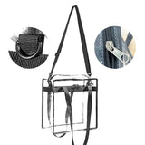Clear Square Shoulder Bag Large Capacity Crossbody Bag Waterproof Beach Bag FS99