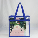 Clear Square Shoulder Bag Large Capacity Crossbody Bag Waterproof Beach Bag FS99