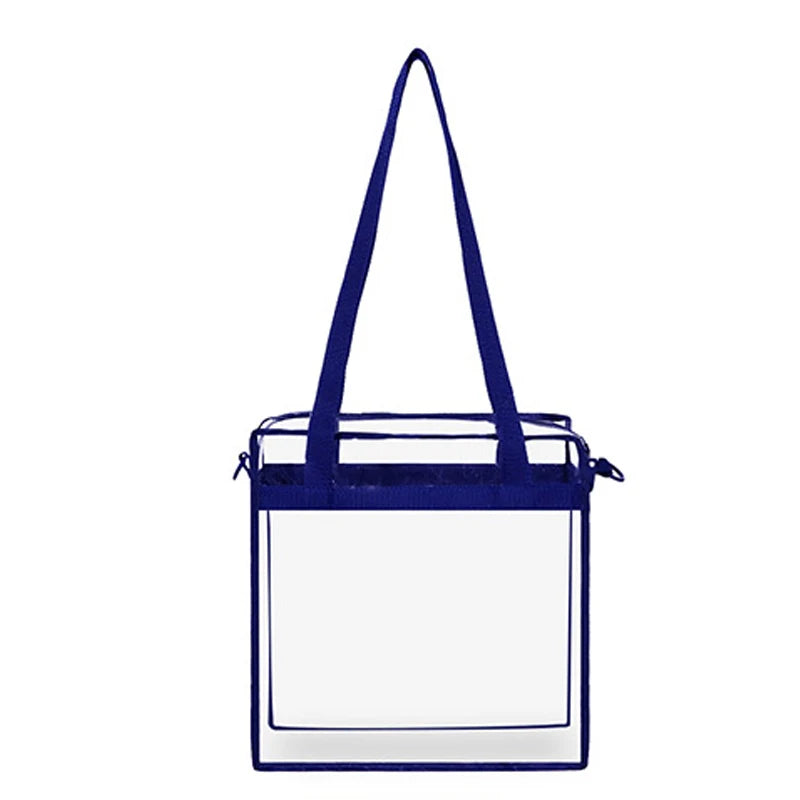 Clear Square Shoulder Bag Large Capacity Crossbody Bag Waterproof Beach Bag FS99