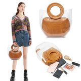 Clear Summer Beach Bags for Women Transparent Jelly Handbags Set