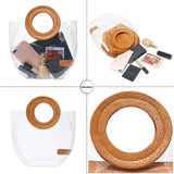 Clear Summer Beach Bags for Women Transparent Jelly Handbags Set