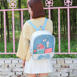 Clear Transparent Backpacks Women Harajuku Bow-knot Itabags Bags