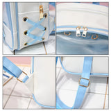 Clear Transparent Backpacks Women Harajuku Bow-knot Itabags Bags