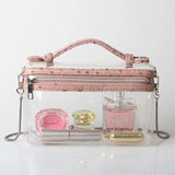 Clear Transparent Shoulder Bag Women Ostrich Purses And Handbags