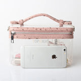 Clear Transparent Shoulder Bag Women Ostrich Purses And Handbags