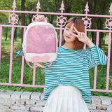 Clear Women Backpack Itabags Japanese School Bookbag for Teenage Girls