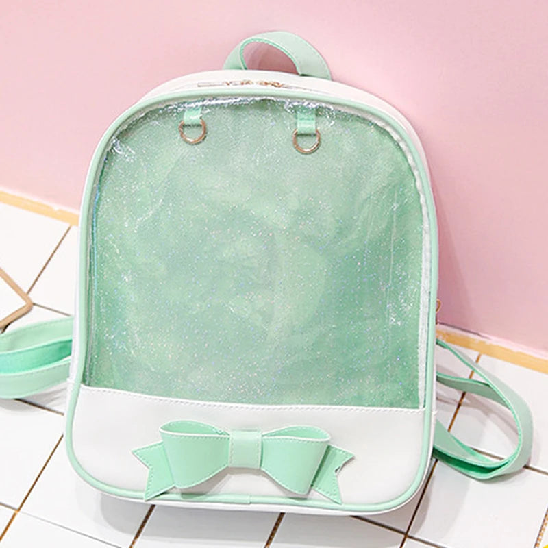 Clear Women Backpack Itabags Bags Japanese School Bookbag for Teenage Girls