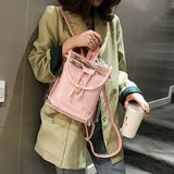 Clear Women Casual Backpacks PVC Son-mother Bag
