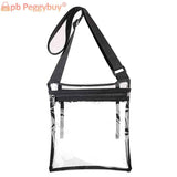 Clear PVC Translucent Jelly Crossbody Shoulder Bag for Women