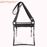 Clear PVC Translucent Jelly Crossbody Shoulder Bag for Women