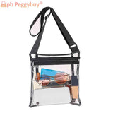 Clear PVC Translucent Jelly Crossbody Shoulder Bag for Women