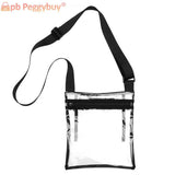 Clear PVC Translucent Jelly Crossbody Shoulder Bag for Women