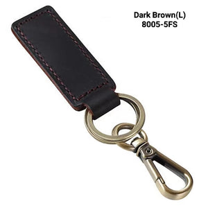 Stylish Leather Keychain Clip Accessory Gift for Easy Key Attachment