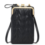 Small Shoulder Phone Bag Women Diamond Lattice Crossbody Messenger