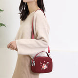 Waterproof Nylon Crossbody Bag Multi-layer Zipper Bag