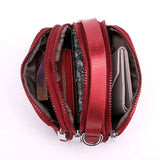 Waterproof Nylon Crossbody Bag Multi-layer Zipper Bag