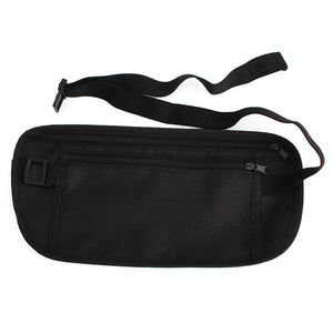 Cloth Travel Pouch Hidden Wallet Passport Money Waist Belt Bag