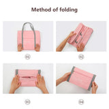 Foldable Clothes Storage Bag Organizer Reinforced Handle