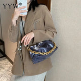 Tie-Dye Women's One Shoulder Bag Chain Leather Ladies Shoulder Bag