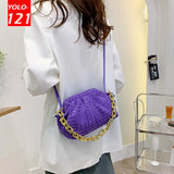 Chain Messenger Bag Soft Handbag Crossbody Bags for Women