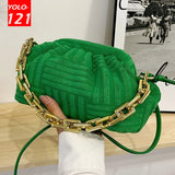 Chain Messenger Bag Soft Handbag Crossbody Bags for Women