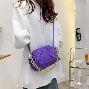 Chain Messenger Bag Soft Handbag Crossbody Bags for Women