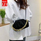 Chain Messenger Bag Soft Handbag Crossbody Bags for Women