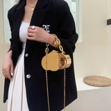 Cloud Shape Plastic Box Chain Purses for Women Small Crossbody Bag
