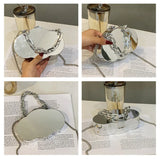 Cloud Shape Plastic Box Chain Purses for Women Small Crossbody Bag