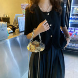 Cloud Shape Plastic Box Chain Purses for Women Small Crossbody Bag