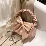 Pink Butterfly Shoulder Bag for Women Crossbody Chain Purse