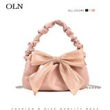 Pink Butterfly Shoulder Bag for Women Crossbody Chain Purse